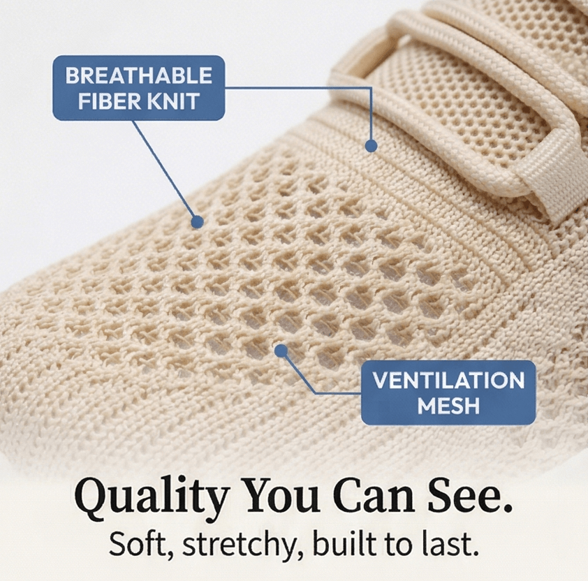 Aerloom Women's Cushioned Knit Slip-On Sneakers with Chunky Sole