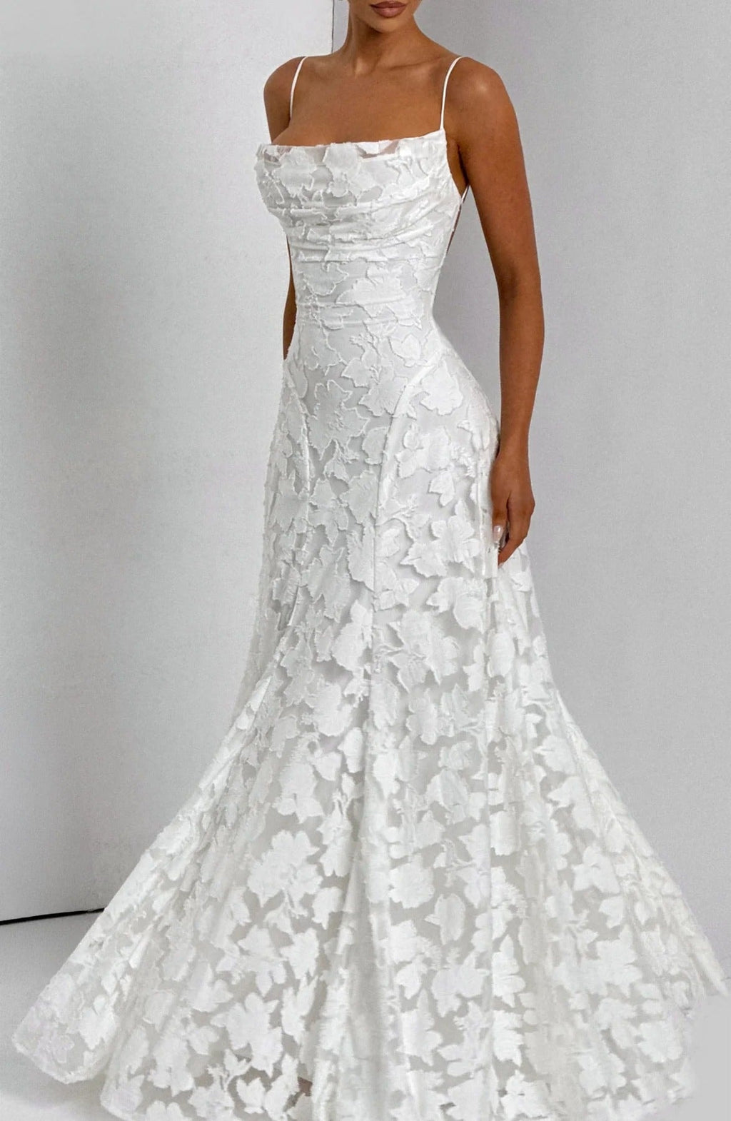 Floral Textured Maxi Dress for Fall Wedding Guest Occasions