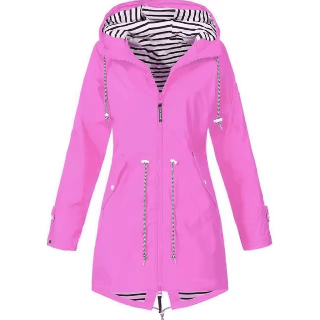 Cliodhna Hooded Oversized Women's Polyester Winter Coat with Drawstring Waist