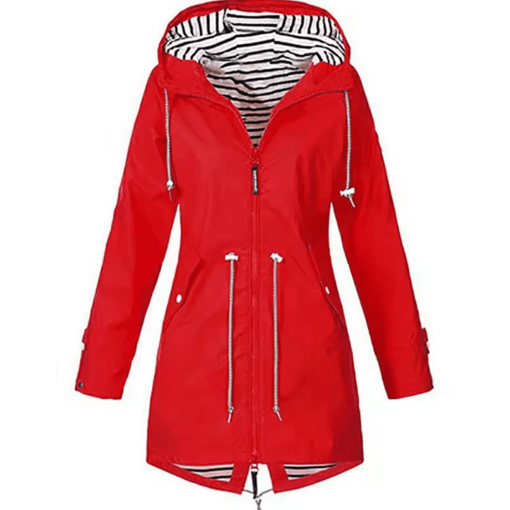 Cliodhna Hooded Oversized Women's Polyester Winter Coat with Drawstring Waist