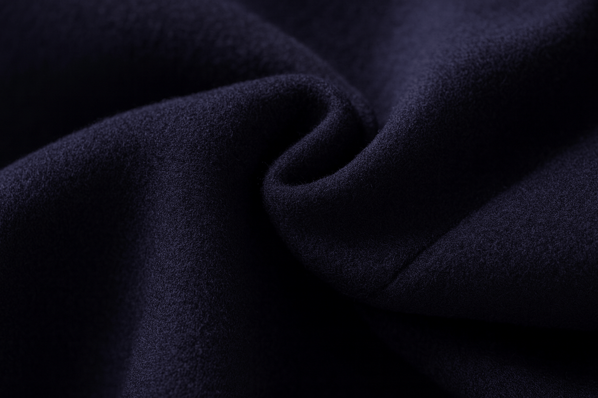Men's Tailored Wool-Blend Winter Coat with Stand Collar