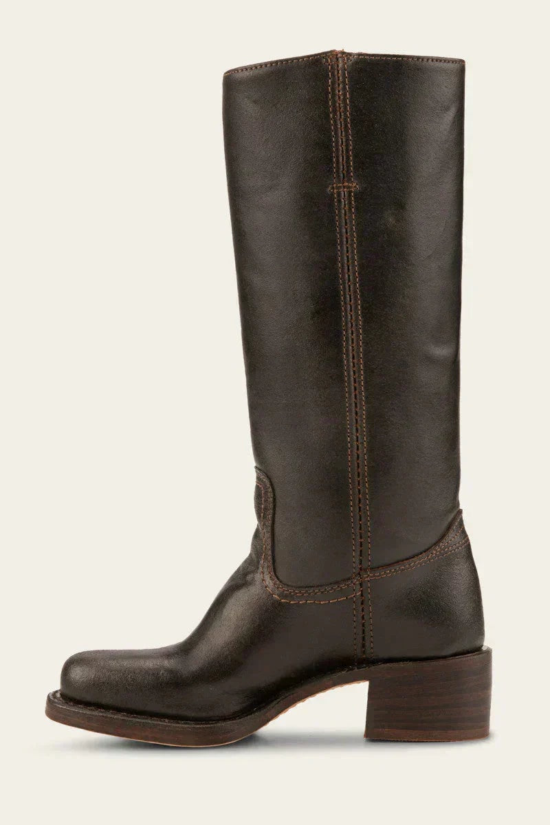 Knee-High Block Heel Fall Boots with Round Toe for Women