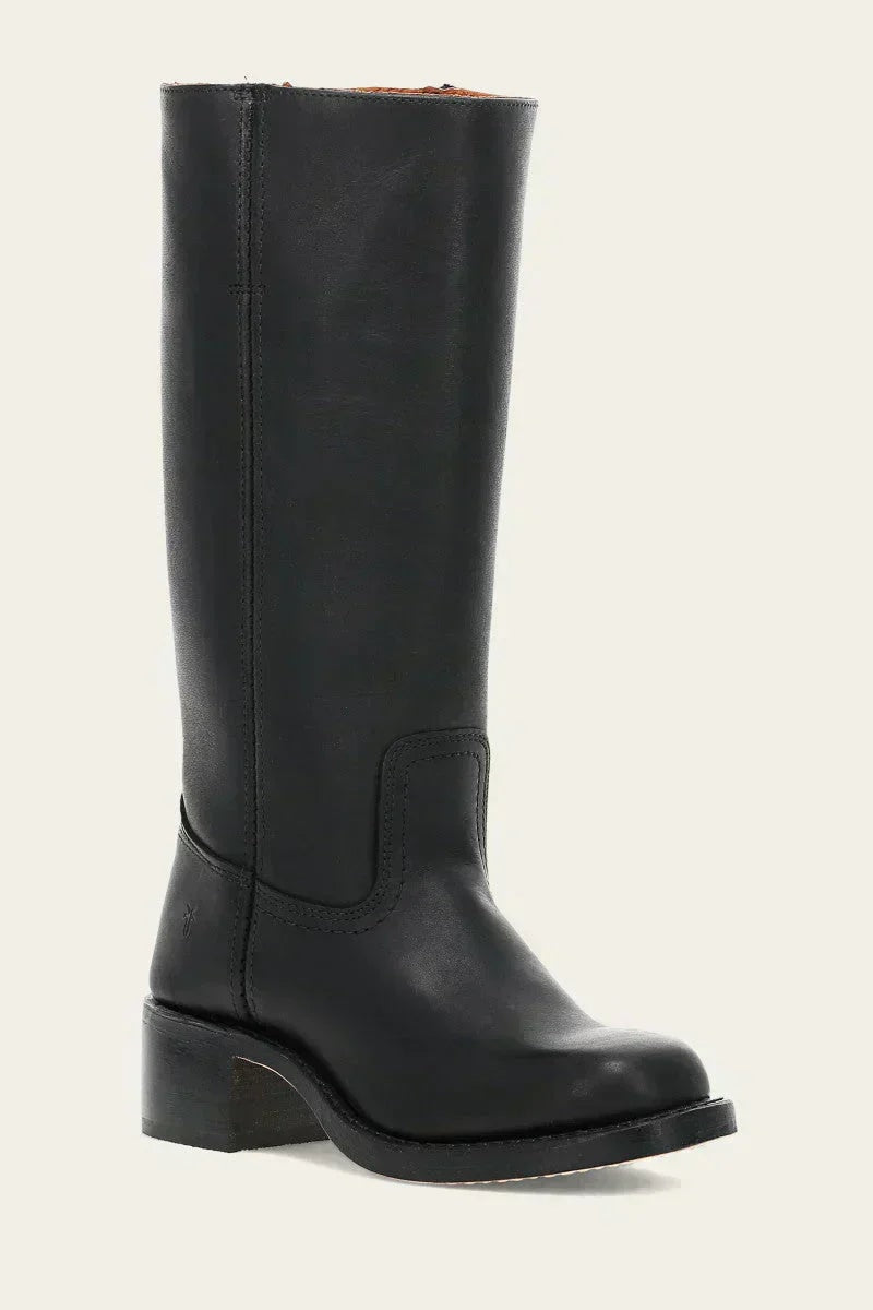 Knee-High Block Heel Fall Boots with Round Toe for Women