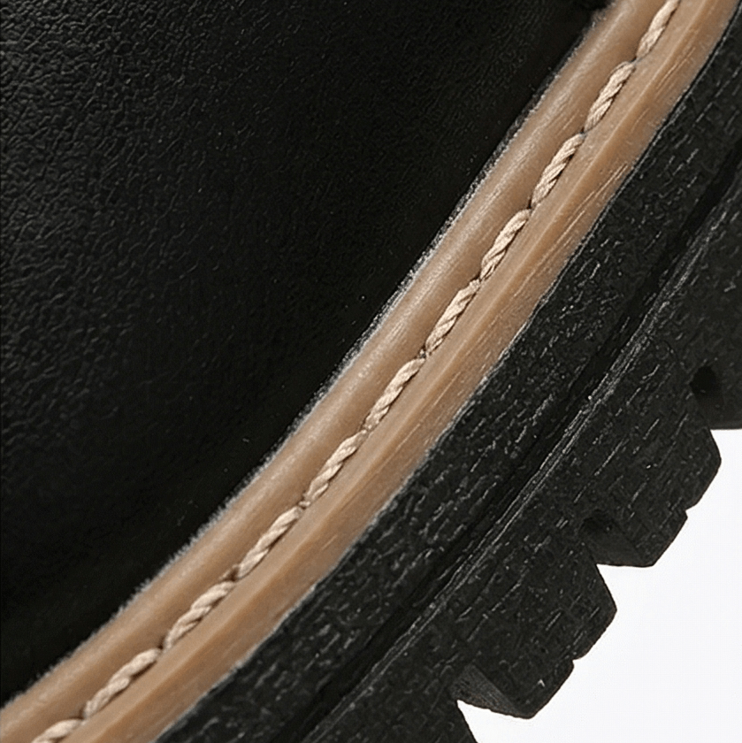 Strida Women's Cushioned Platform Ankle Boots in PU Leather