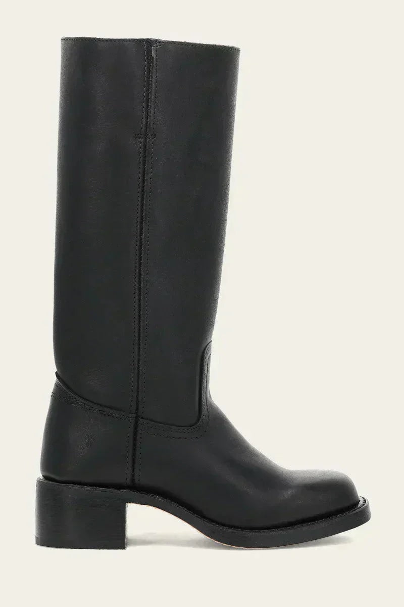 Knee-High Block Heel Fall Boots with Round Toe for Women