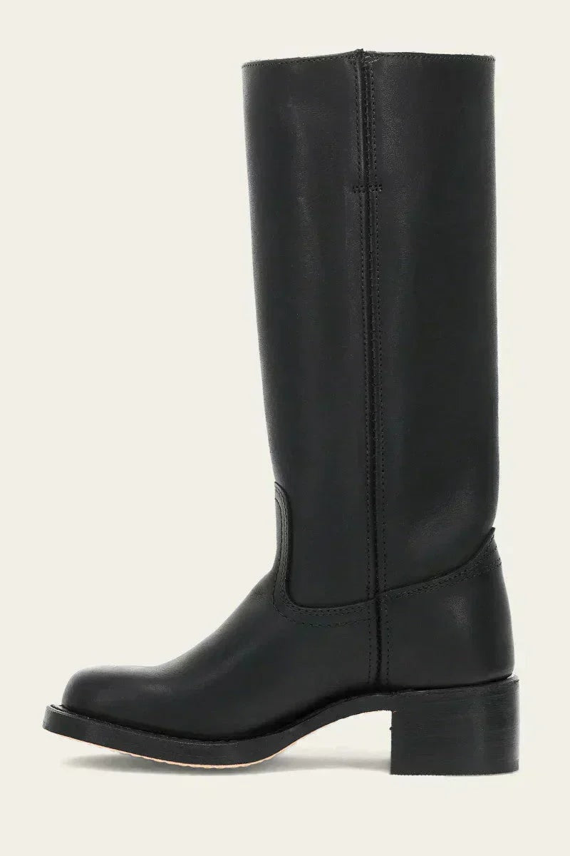 Knee-High Block Heel Fall Boots with Round Toe for Women