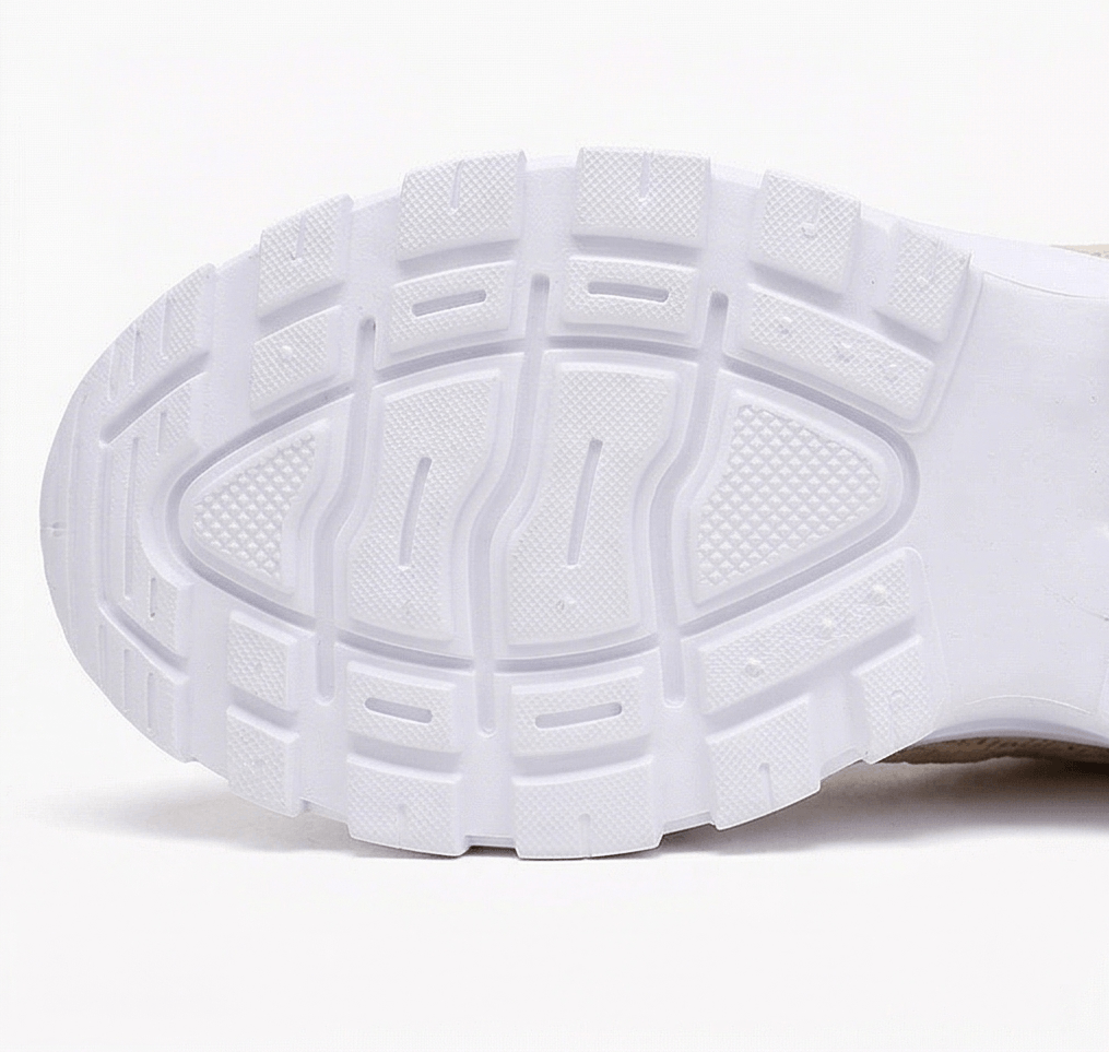 Aerloom Women's Cushioned Knit Slip-On Sneakers with Chunky Sole