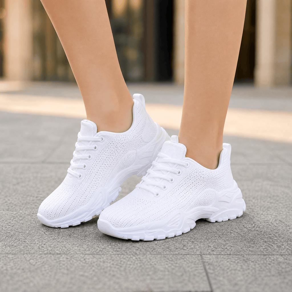 Aerloom Women's Cushioned Knit Slip-On Sneakers with Chunky Sole