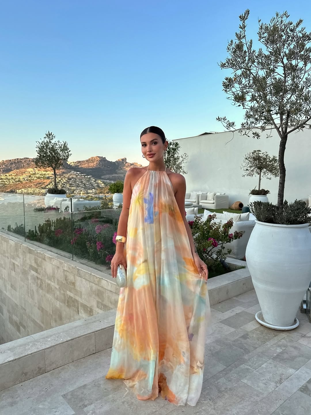 Corinna Halter Maxi Dress for Fall Wedding Guest and Homecoming Dresses