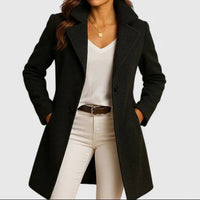 Briony Double-Breasted Notch-Lapel Winter Coat for Women