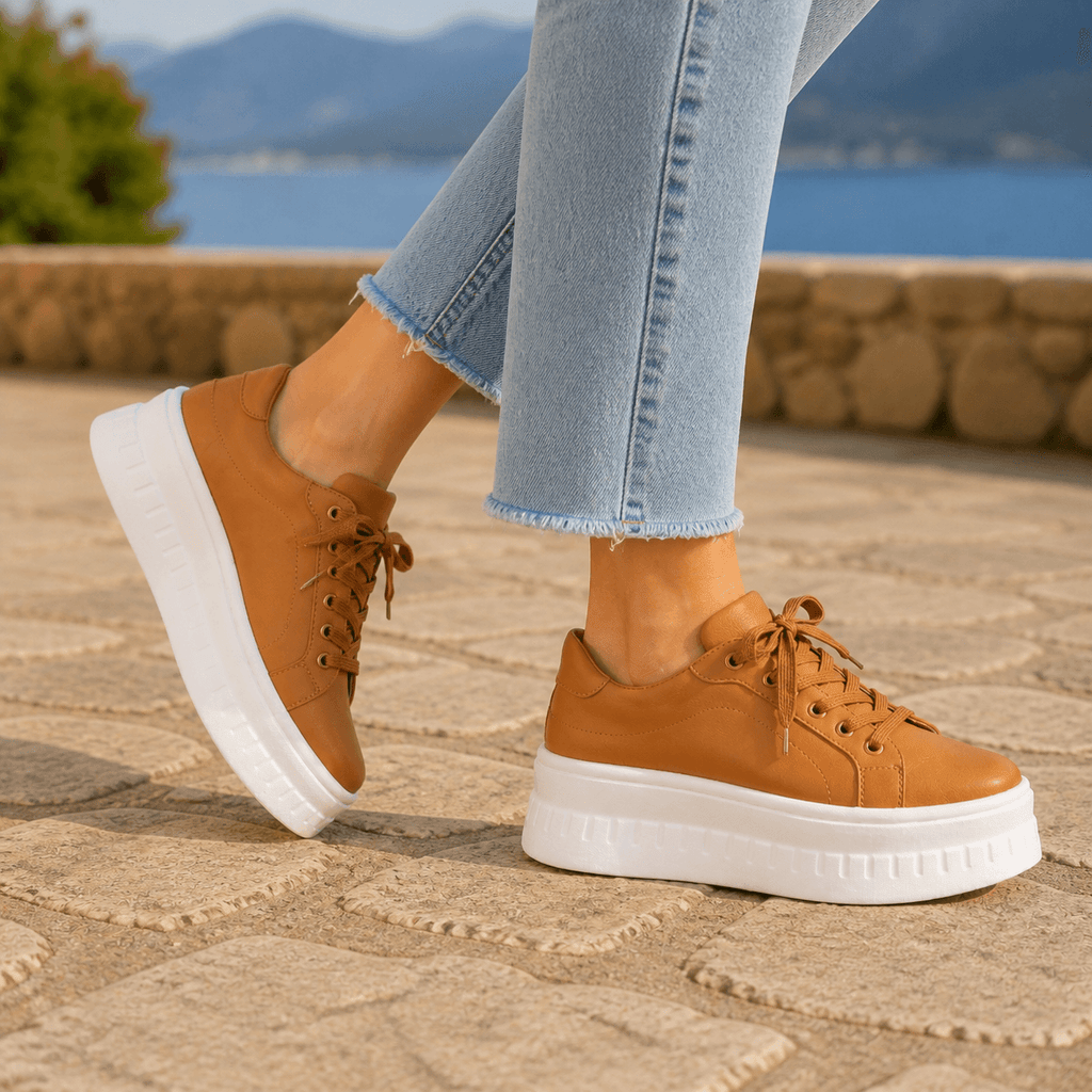 Brindisi Women's Cushioned Platform Sneakers with Arch Support