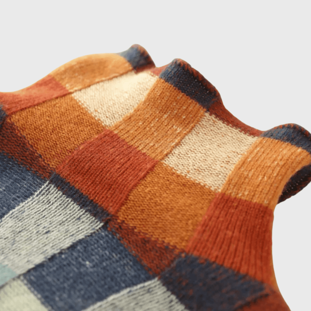 Rachele Color-Block Crew Neck Women's Knit Sweater