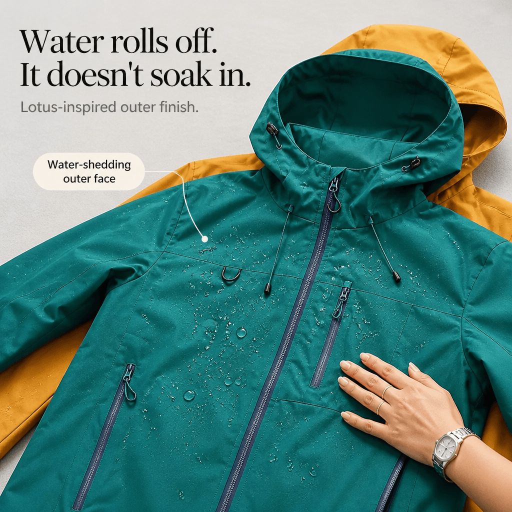 Vantrek Women's Hooded Waterproof Rain Jacket with Vented Lining