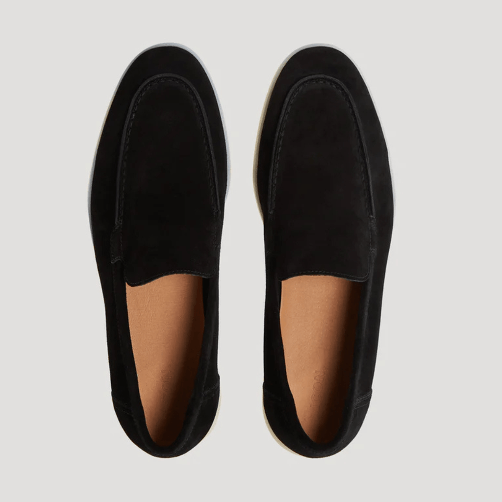 Men's Suede Slip-On Loafers with Cushioned Comfort Sole