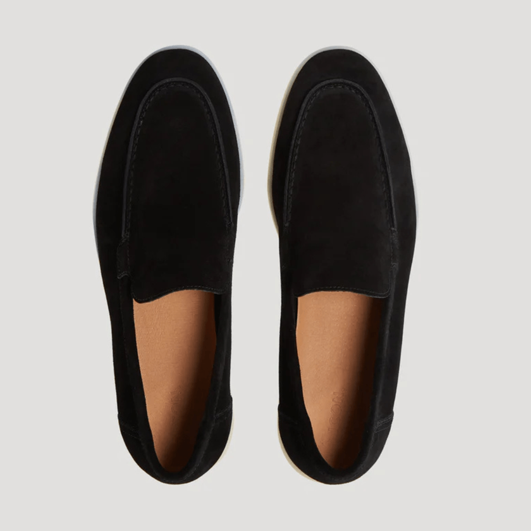 Men's Suede Slip-On Loafers with Cushioned Comfort Sole