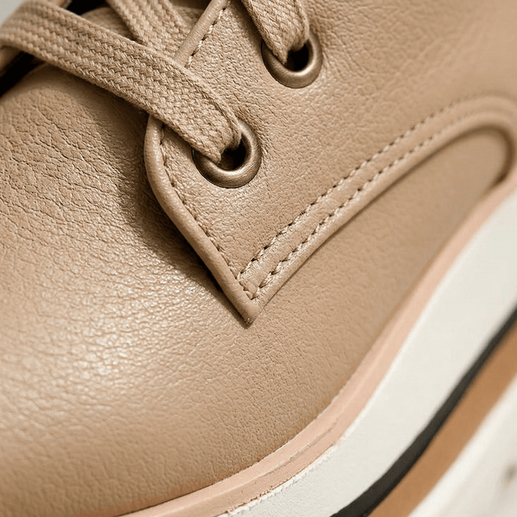 Lace-Up Platform Oxfords with Comfort Sole for Women