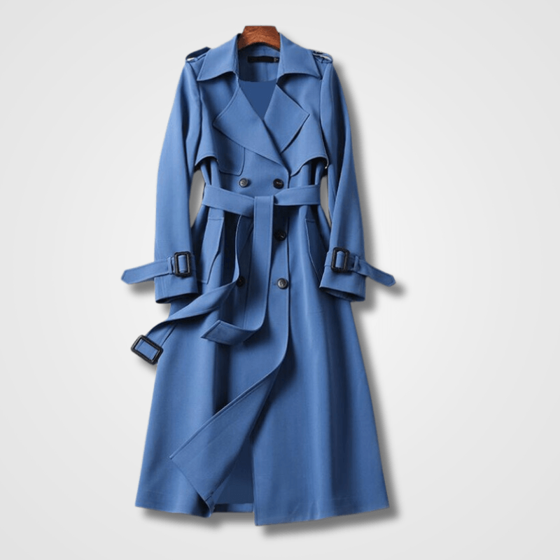 Josune Belted Double-Breasted Trench Coat for Women