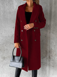 Sibilla Double-Breasted Longline Women's Winter Coat with Tailored Fit
