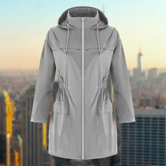 Gunnhild Hooded Oversized Polyester Winter Coat for Women