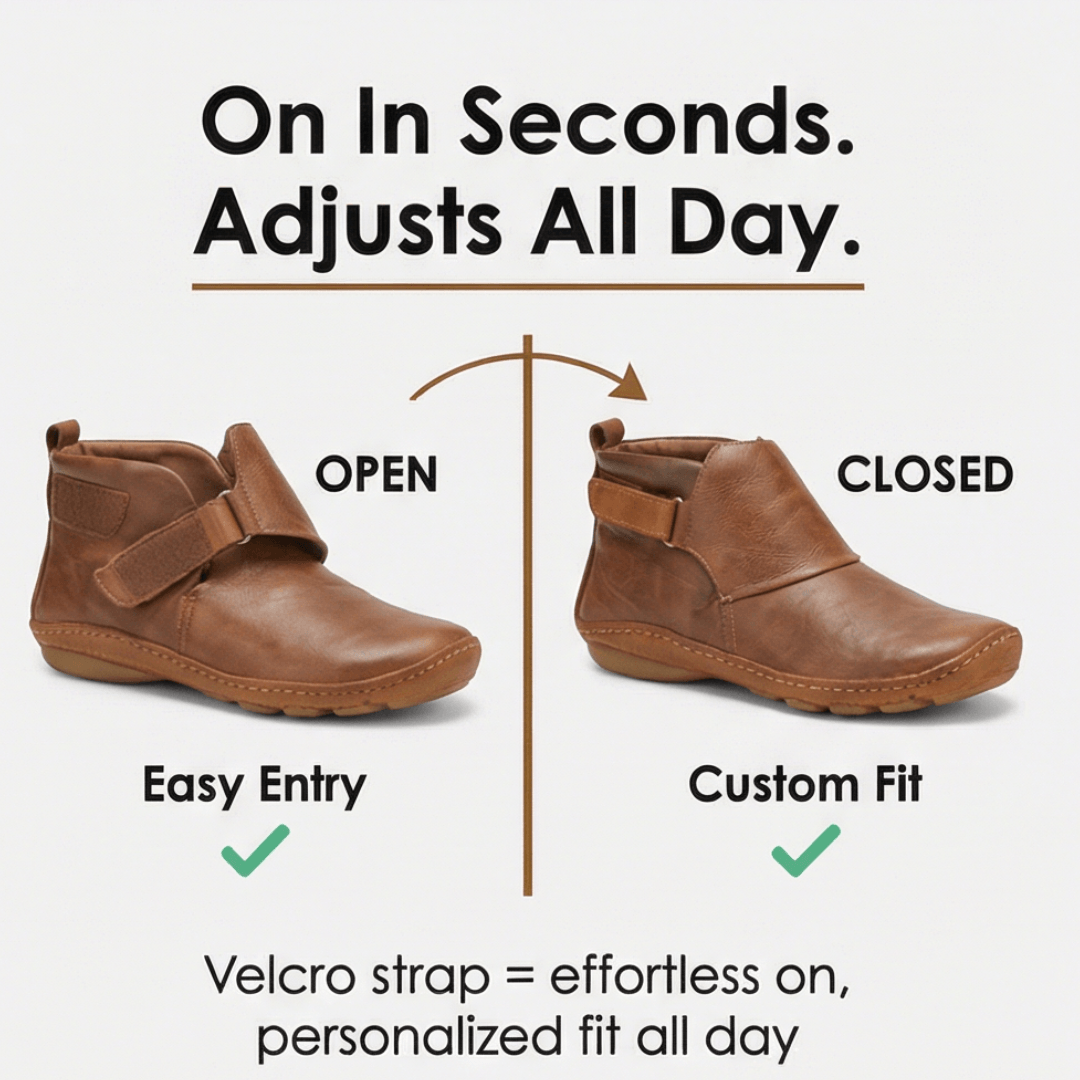 Solena Women's Adjustable Wide Toe Box Boots with Buckle Strap