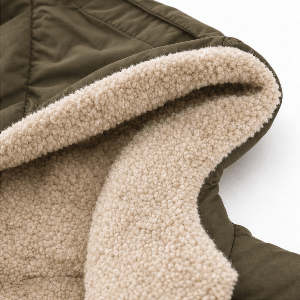 Reversa Women's Reversible Hooded Long Winter Coat with Faux Shearling Lining