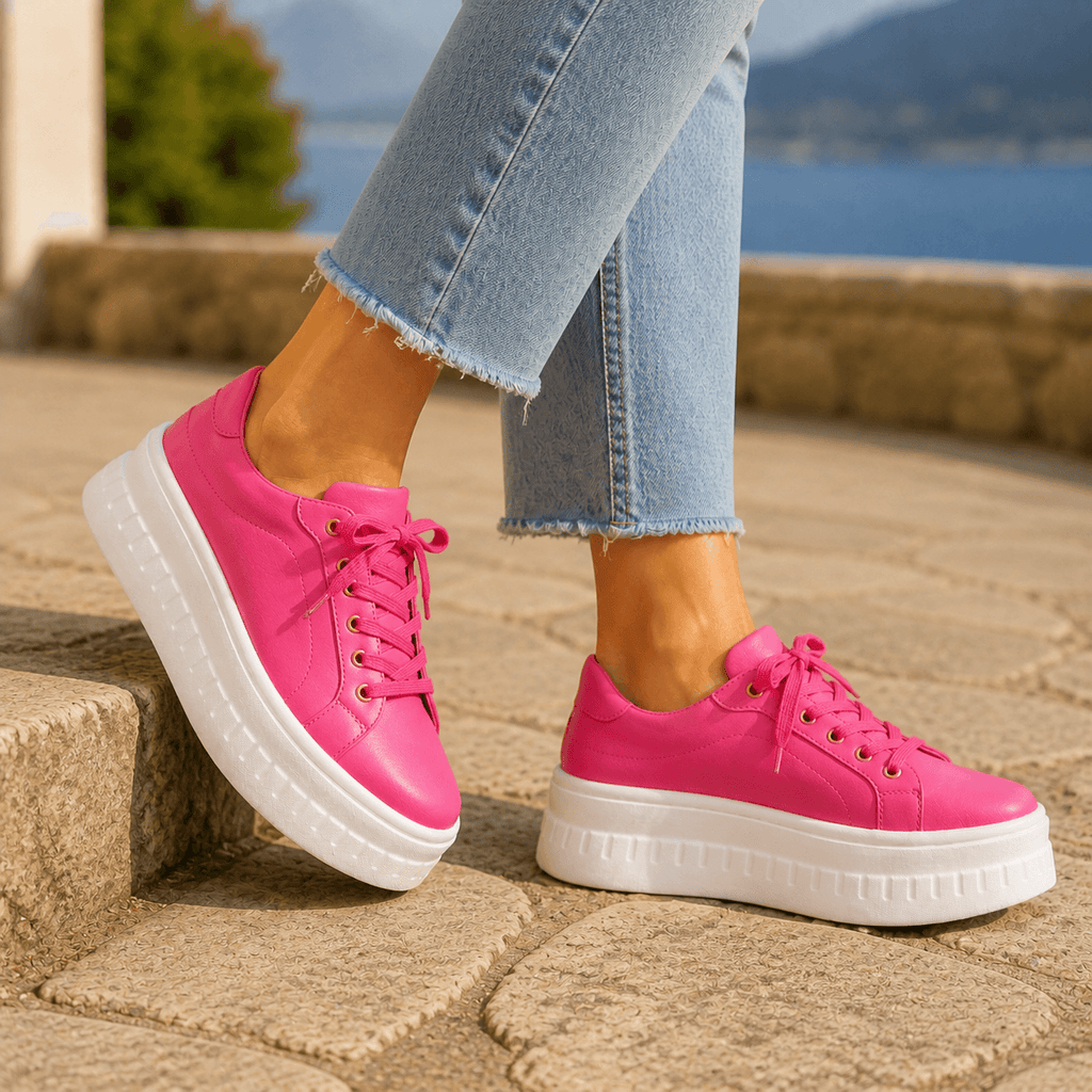 Brindisi Women's Cushioned Platform Sneakers with Arch Support