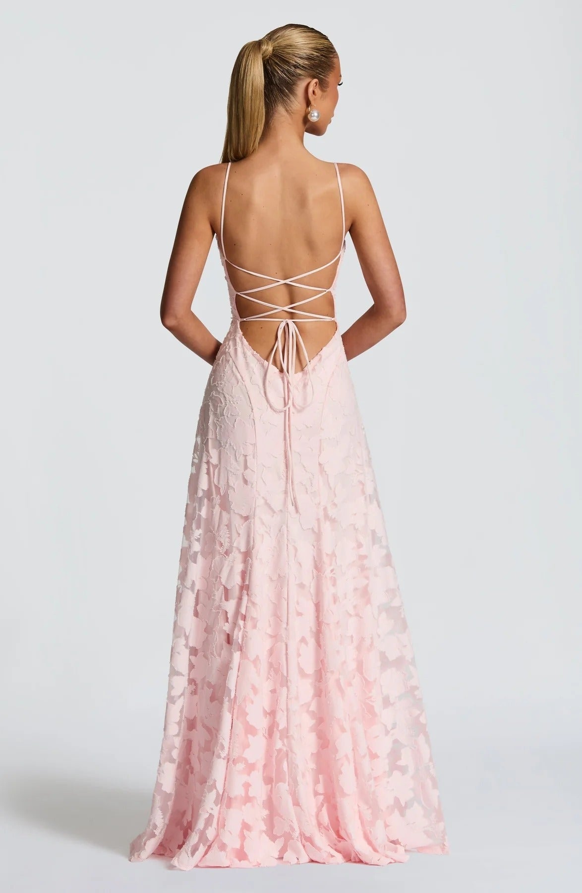 Floral Textured Maxi Dress for Fall Wedding Guest Occasions