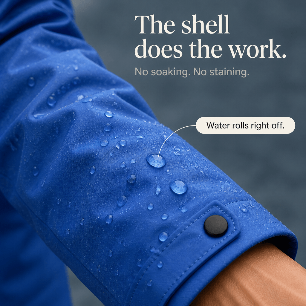 Plush-Lined Waterproof Hooded Jacket for Women