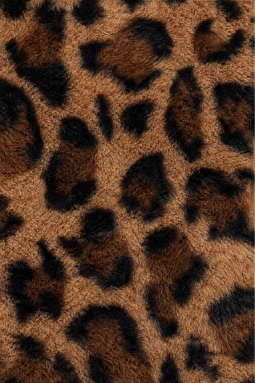 Leora Leopard Print Faux Fur Longline Winter Coat for Women