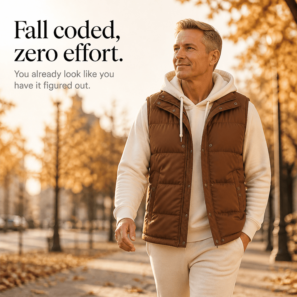 Double-Hood Quilted Puffer Vest with Layered Collar