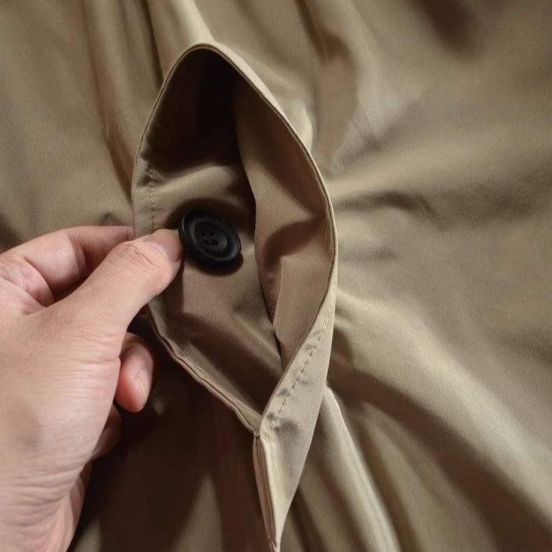 Water-Resistant Quilted-Lined Mac for Men