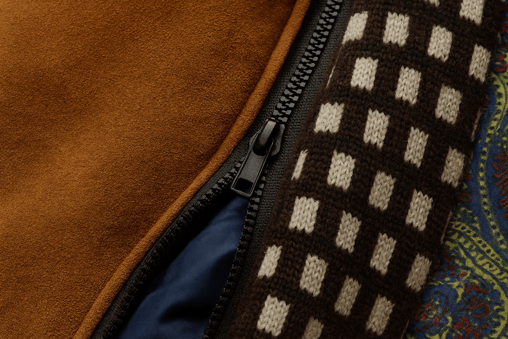 Men's Tailored Wool-Blend Winter Coat with Stand Collar