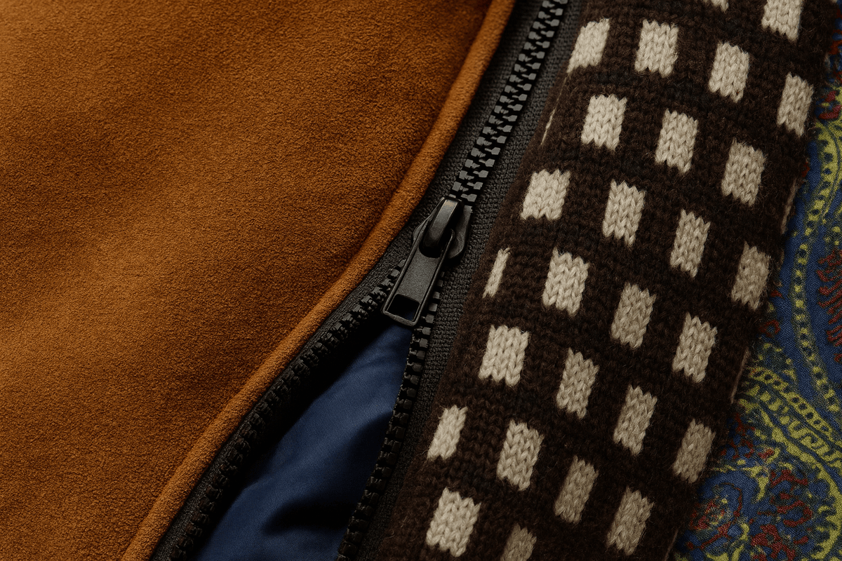 Men's Tailored Wool-Blend Winter Coat with Stand Collar