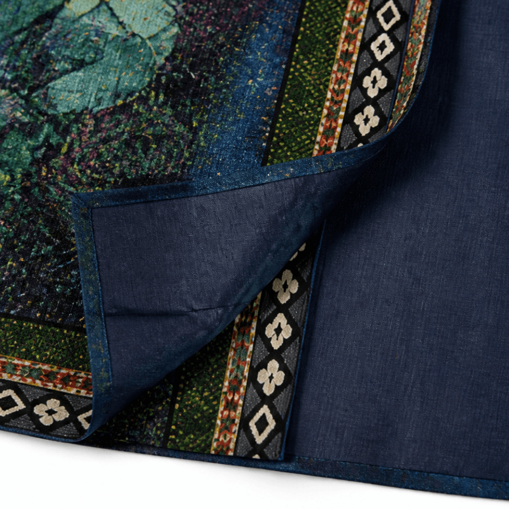 Patterned Open-Front Jacket with Embellished Trim for Women