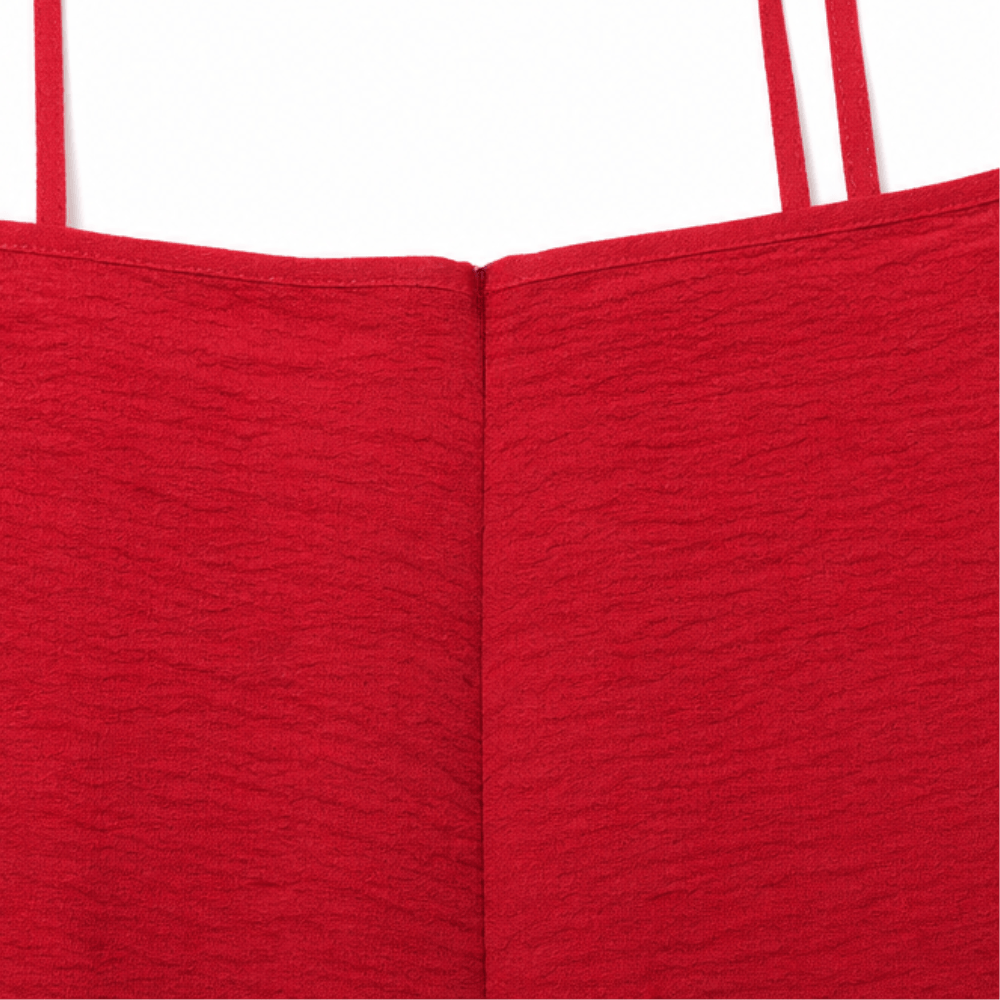 Marelle Spaghetti Strap Linen-Look Women's Midi-Length Slip Dress