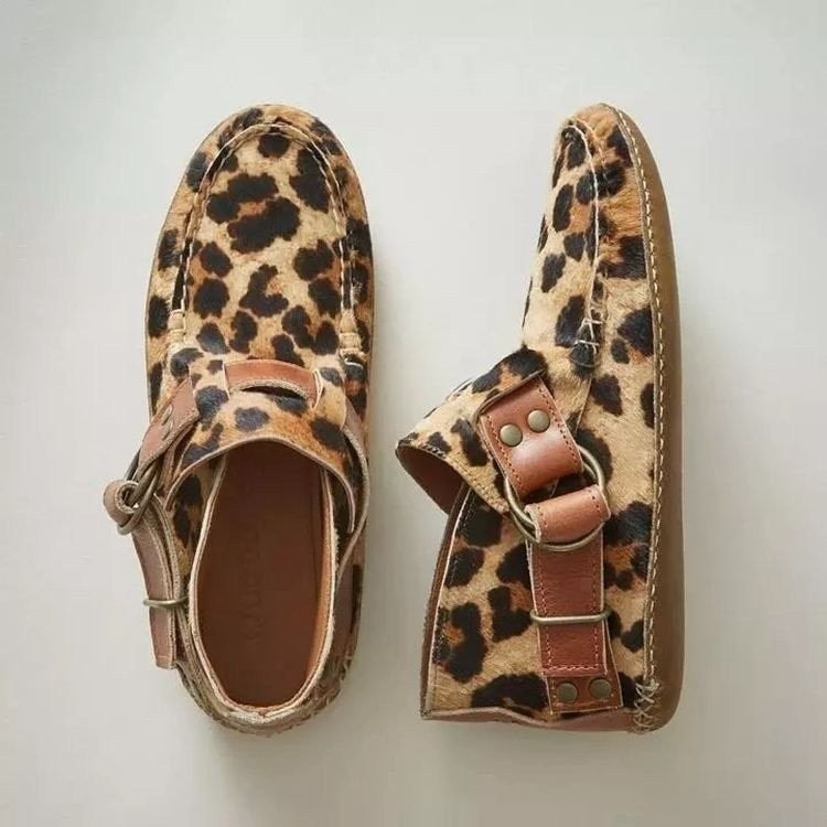 Women's Shearling-Lined Suede Winter Ankle Boots with Buckle Strap